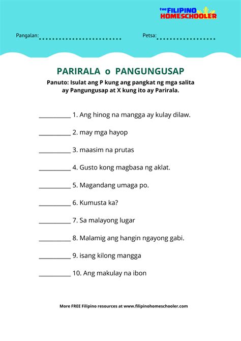 example ng pangungusap